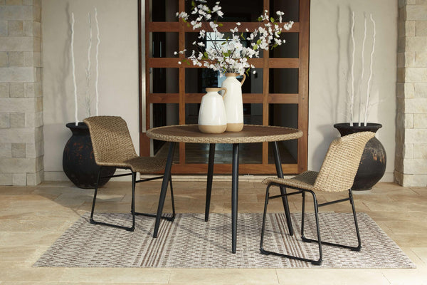 ASHLEY FURNITURE PKG014549 Outdoor Dining Table and 2 Chairs