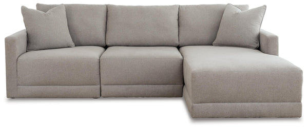 ASHLEY FURNITURE 22201S4 Katany 3-piece Sectional With Chaise