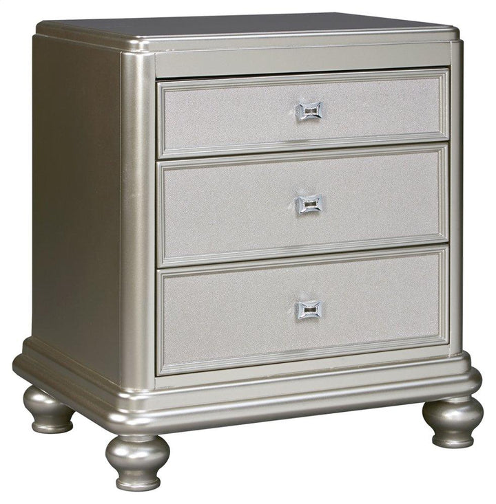 ASHLEY FURNITURE PKG007763 California King Panel Bed With Mirrored Dresser and 2 Nightstands