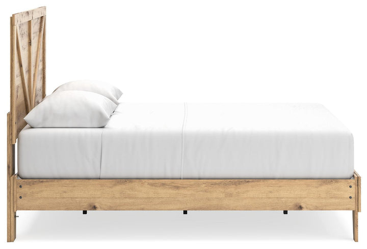 ASHLEY FURNITURE EB2712B3 Larstin Queen Crossbuck Panel Platform Bed