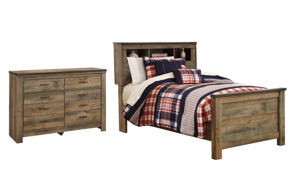 ASHLEY FURNITURE PKG005046 Twin Bookcase Bed With Dresser