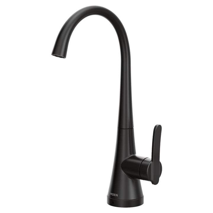 MOEN S5535BL Matte black one-handle high arc beverage faucet