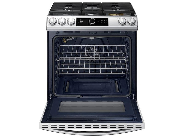 SAMSUNG NX60T8711SS 6.0 cu ft. Smart Slide-in Gas Range with Smart Dial & Air Fry in Stainless Steel