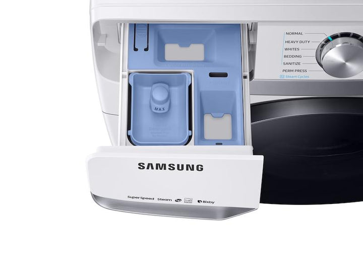 SAMSUNG WF50R8500AW 5.0 cu. ft. Smart Front Load Washer with Super Speed in White