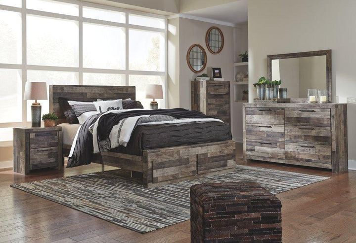 ASHLEY FURNITURE B200B13 Derekson Queen Panel Bed With 2 Storage Drawers