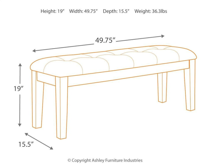 ASHLEY FURNITURE PKG002064 Dining Table and 4 Chairs and Bench With Storage