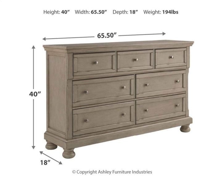 ASHLEY FURNITURE PKG006581 Queen Sleigh Bed With 2 Storage Drawers With Dresser With Dresser