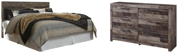 ASHLEY FURNITURE PKG003263 King Panel Headboard With Dresser