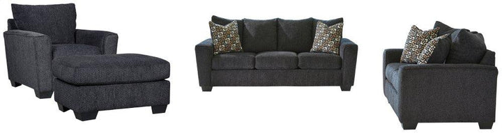 ASHLEY FURNITURE PKG001489 Sofa, Loveseat, Chair and Ottoman