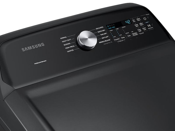 SAMSUNG DVE50R5200V 7.4 cu. ft. Capacity Electric Dryer with Sensor Dry in Brushed Black