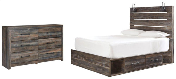 ASHLEY FURNITURE PKG003167 Queen Panel Bed With 2 Storage Drawers With Dresser