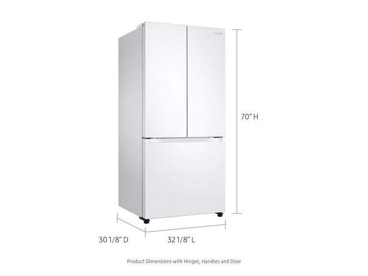 SAMSUNG RF20A5101WW 19.5 cu. ft. Smart 3-Door French Door Refrigerator in White