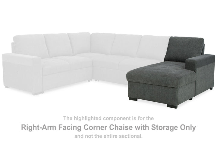 ASHLEY FURNITURE 2660617 Millcoe Right-arm Facing Corner Chaise With Storage