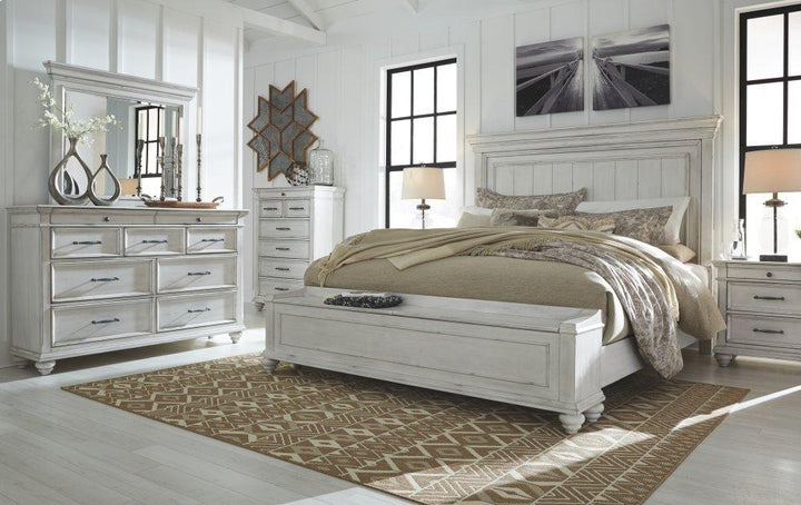 ASHLEY FURNITURE B777B9 Kanwyn King Panel Bed With Storage Bench