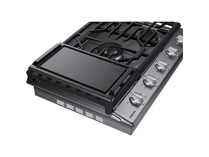 SAMSUNG NA30N6555TS 30" Smart Gas Cooktop with Illuminated Knobs in Stainless Steel