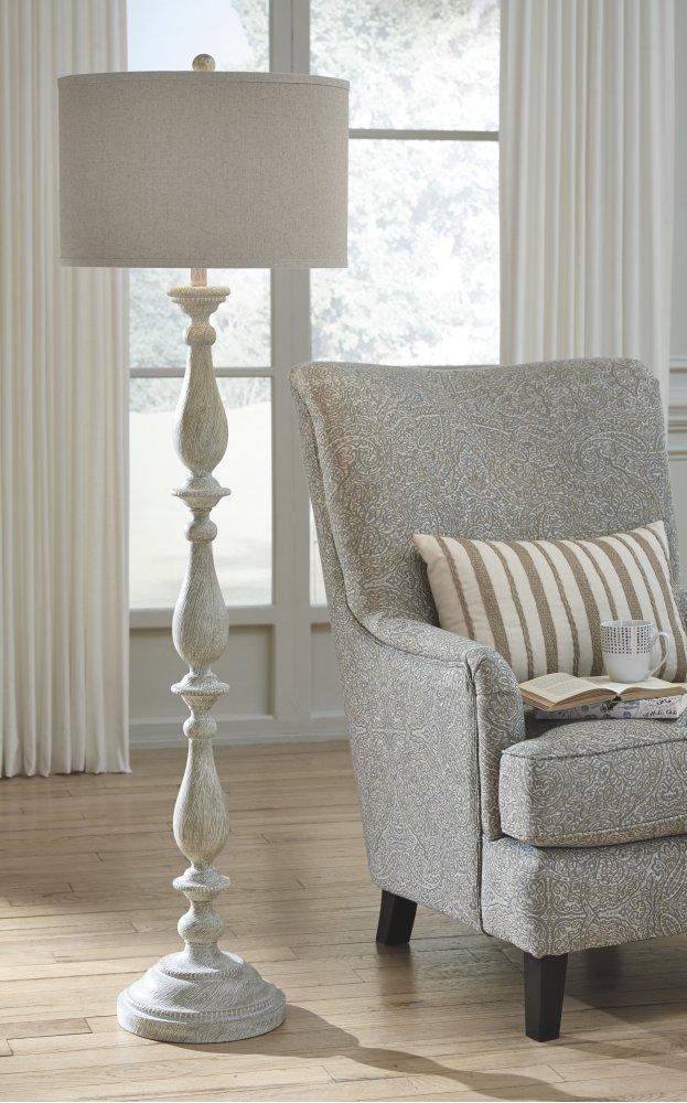 ASHLEY FURNITURE PKG012228 3-piece Floor Lamp With 2 Table Lamps Set