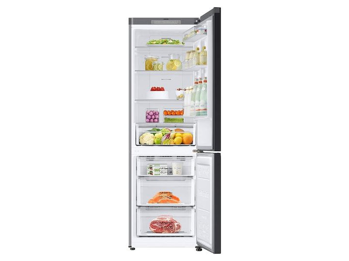 SAMSUNG RB12A300635 12.0 cu. Ft. Bespoke Bottom Freezer Refrigerator with Flexible Design in White Glass