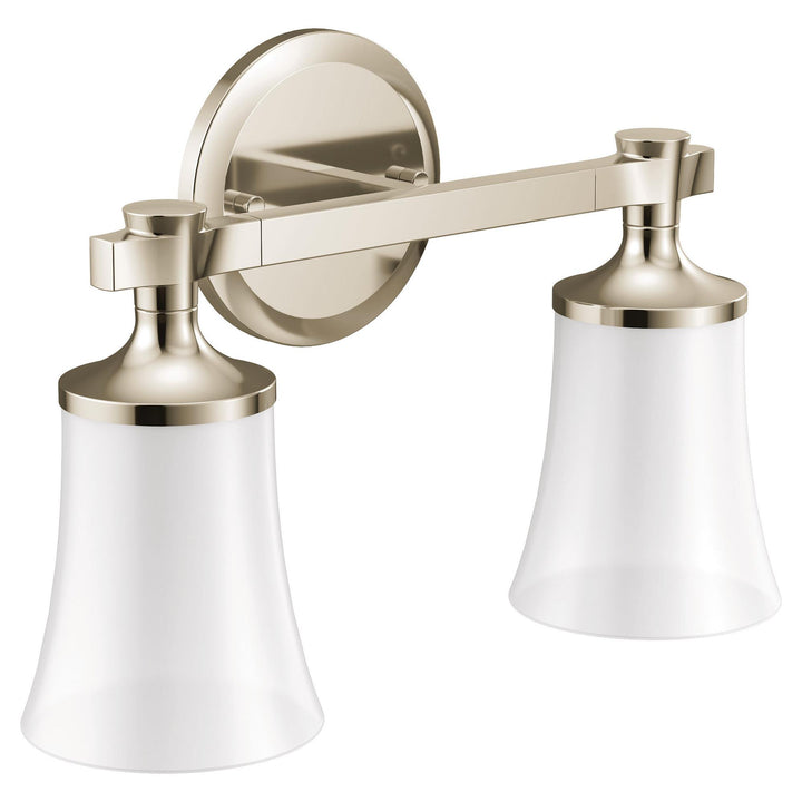 MOEN YB0362NL Flara Polished nickel two globe bath light