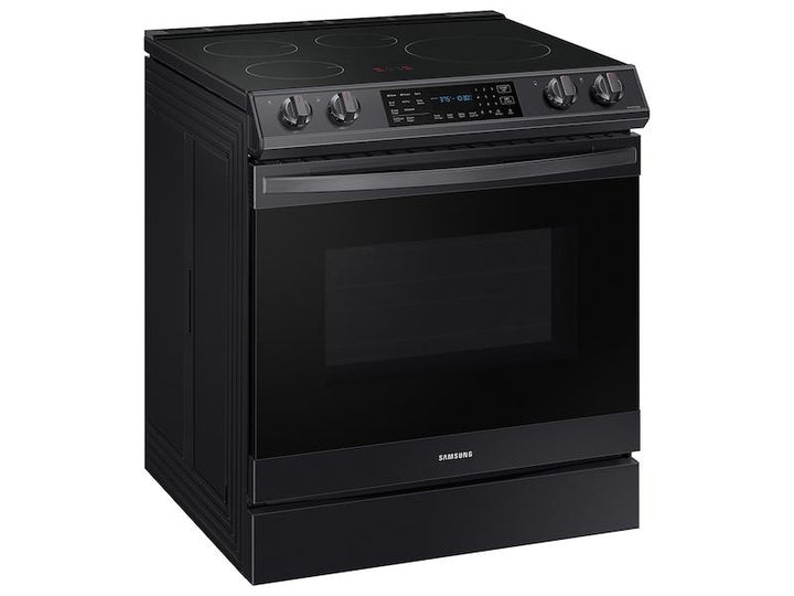 SAMSUNG NE63B8611SG 6.3 cu. ft. Smart Rapid Heat Induction Slide-in Range with Air Fry & Convection+ in Black Stainless Steel