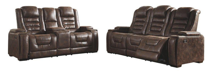 ASHLEY FURNITURE 3850118 Game Zone Power Reclining Loveseat With Console