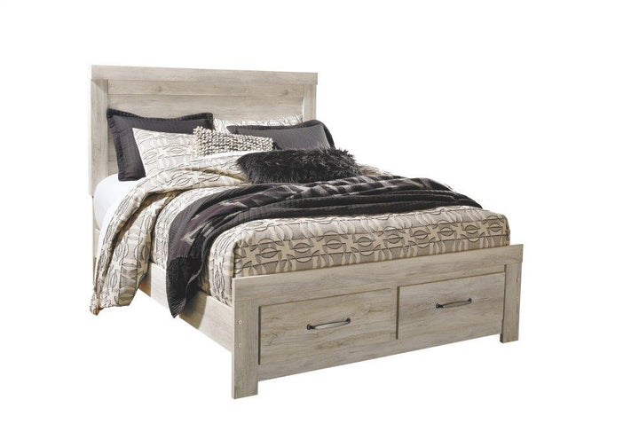 ASHLEY FURNITURE PKG004718 Queen Platform Bed With 2 Storage Drawers With Dresser