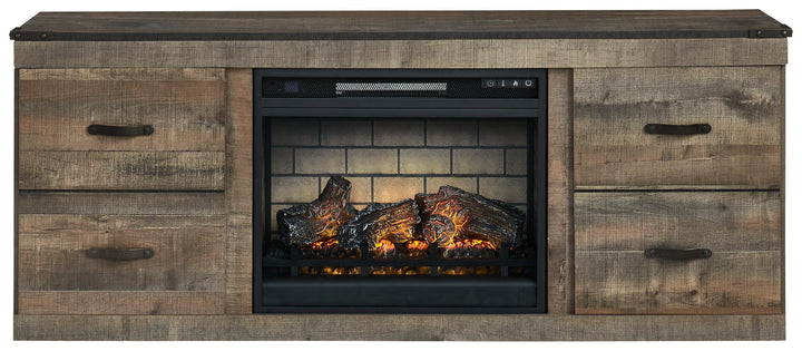 ASHLEY FURNITURE EW0446W8 Trinell TV Stand With Electric Fireplace