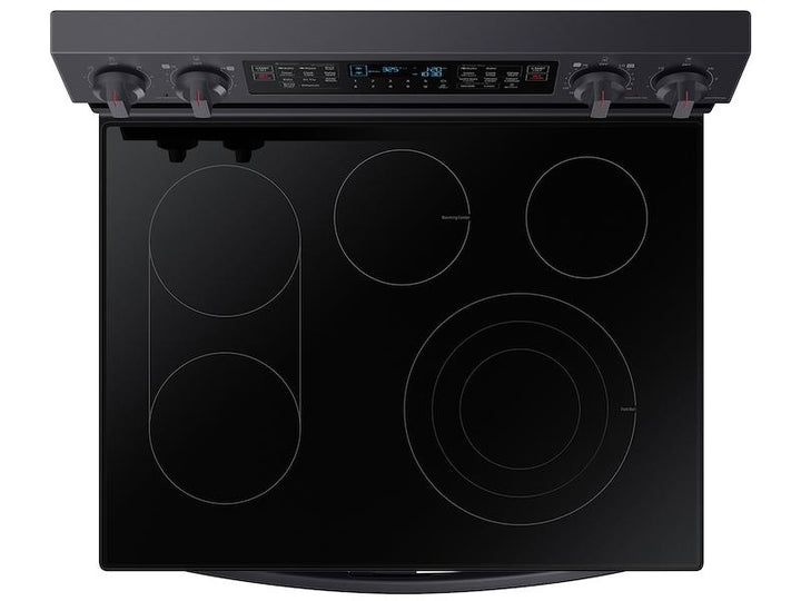 SAMSUNG NE63A6751SG 6.3 cu. ft. Smart Freestanding Electric Range with Flex Duo TM , No-Preheat Air Fry & Griddle in Black Stainless Steel