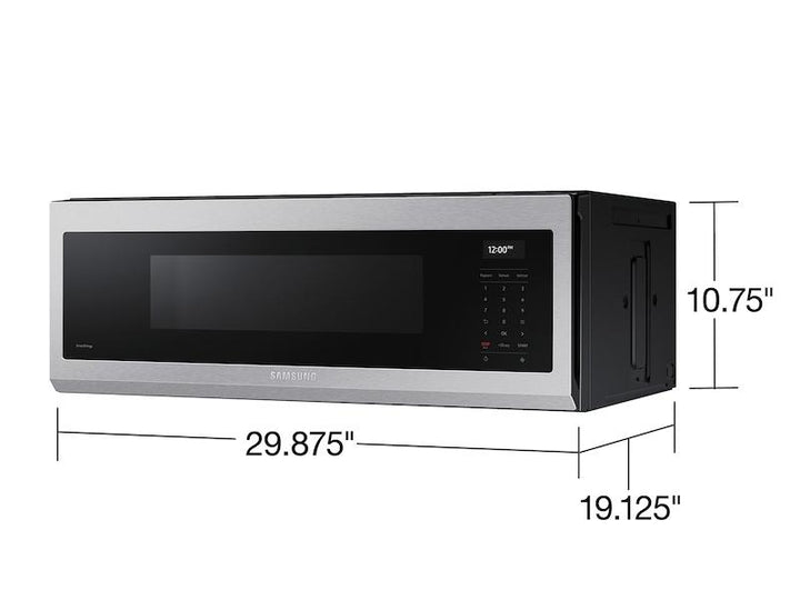 SAMSUNG ME11A7710DS 1.1 cu. ft. Smart SLIM Over-the-Range Microwave with 550 CFM Hood Ventilation, Wi-Fi & Voice Control in Stainless Steel