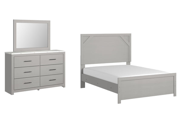 ASHLEY FURNITURE PKG009413 Full Panel Bed With Mirrored Dresser