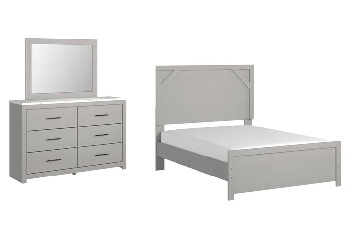 ASHLEY FURNITURE PKG009413 Full Panel Bed With Mirrored Dresser