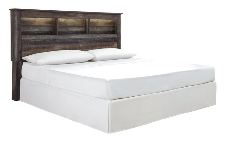 ASHLEY FURNITURE PKG003147 King/california King Bookcase Headboard With Mirrored Dresser