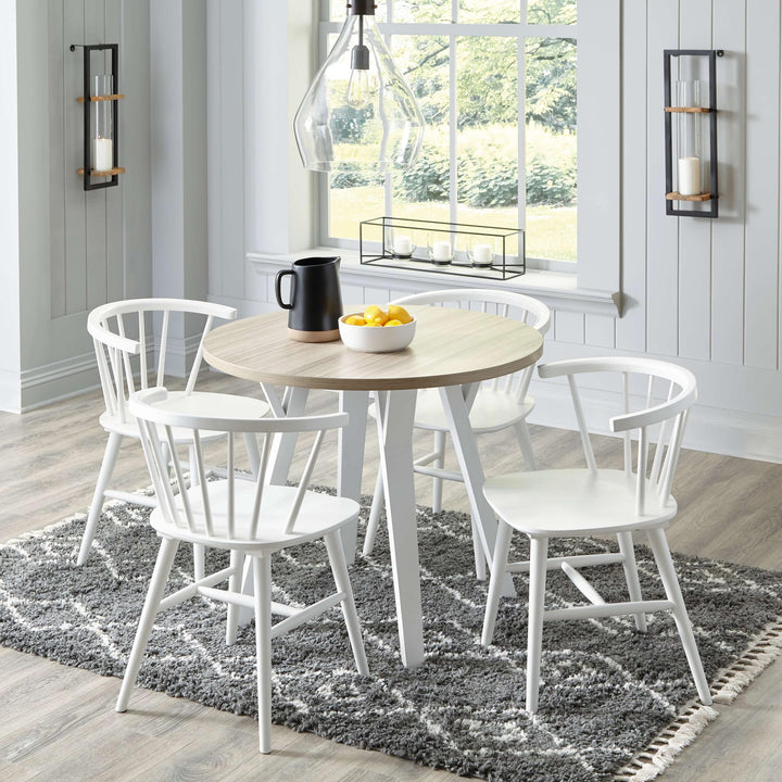 ASHLEY FURNITURE PKG010479 Dining Table and 4 Chairs