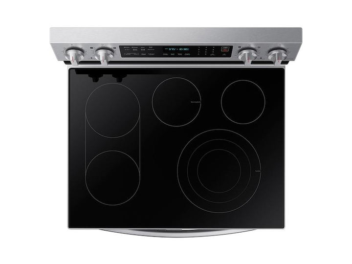 SAMSUNG NE63A6751SS 6.3 cu. ft. Smart Freestanding Electric Range with Flex Duo TM , No-Preheat Air Fry & Griddle in Stainless Steel