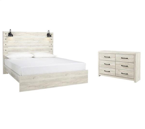 ASHLEY FURNITURE PKG003031 King Panel Bed With Dresser