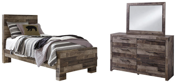 ASHLEY FURNITURE PKG003360 Twin Panel Bed With Mirrored Dresser