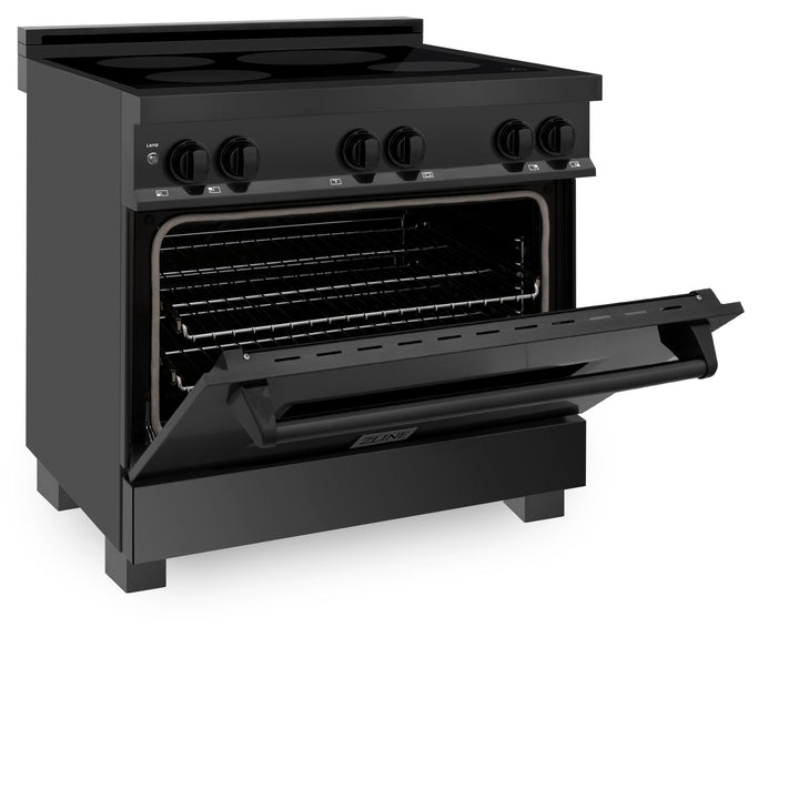 ZLINE KITCHEN AND BATH RAINDBS30 ZLINE Induction Range with a 4 Element Stove and Electric Oven in Black Stainless Steel Size: 30 Inch