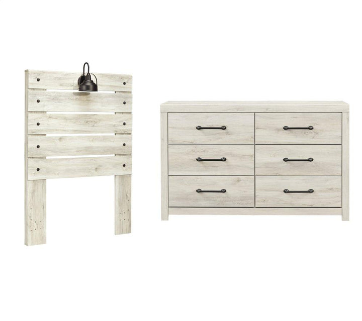 ASHLEY FURNITURE PKG002949 Twin Panel Headboard With Dresser