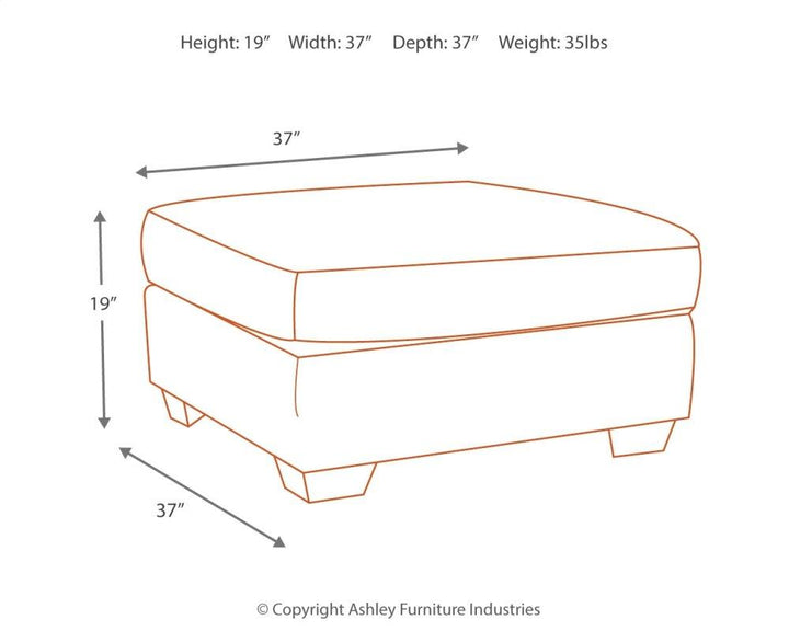 ASHLEY FURNITURE 7050808 Accrington Oversized Ottoman