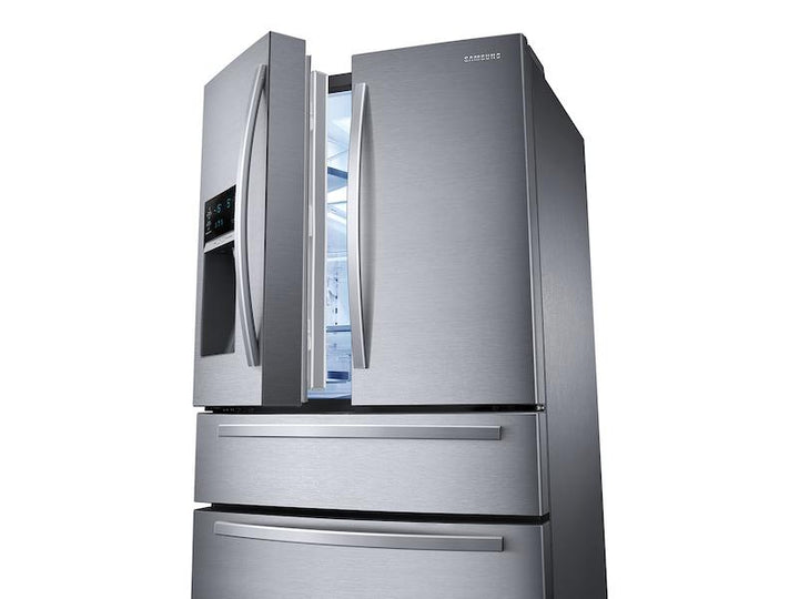 SAMSUNG RF25HMIDBSR 25 cu. ft. Large Capacity 4-Door French Door Refrigerator with External Water & Ice Dispenser in Stainless Steel