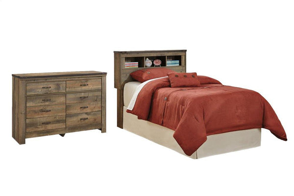 ASHLEY FURNITURE PKG005029 Twin Bookcase Headboard With Dresser