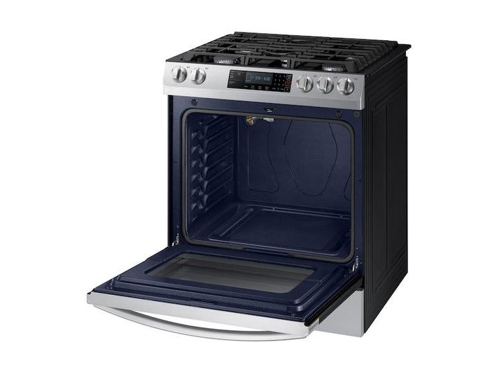 SAMSUNG NX58R9311SS 5.8 cu. ft. 5 Burner Slide-in Gas Range in Stainless Steel