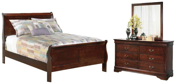 ASHLEY FURNITURE PKG004965 Full Sleigh Bed With Mirrored Dresser