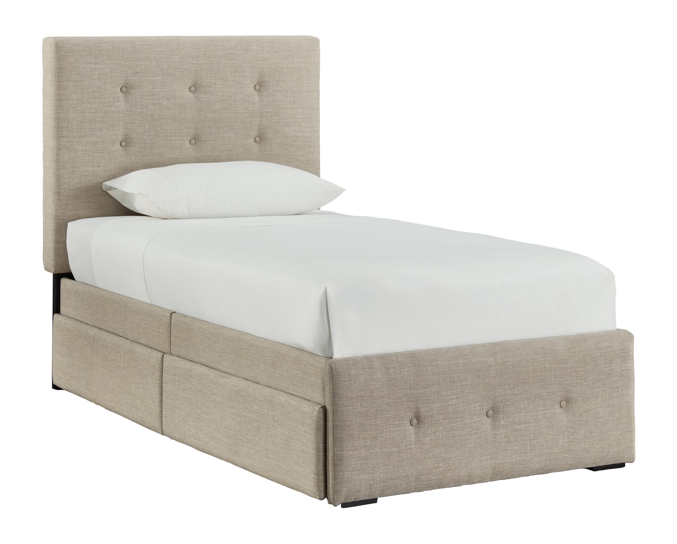 ASHLEY FURNITURE B092B2 Gladdinson Twin Upholstered Storage Bed