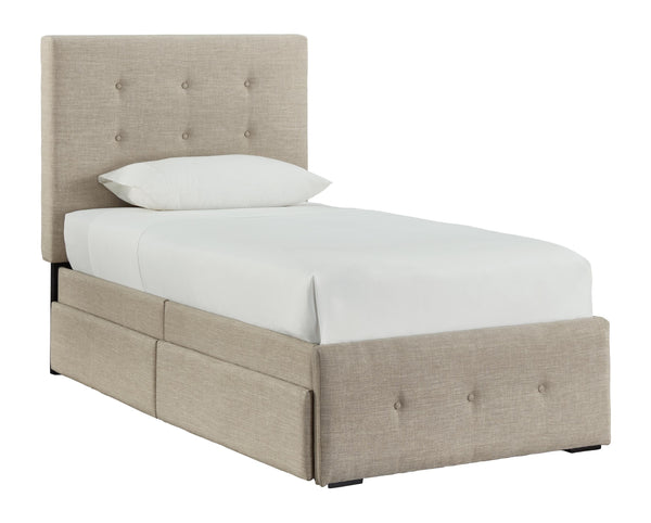 ASHLEY FURNITURE B092B2 Gladdinson Twin Upholstered Storage Bed