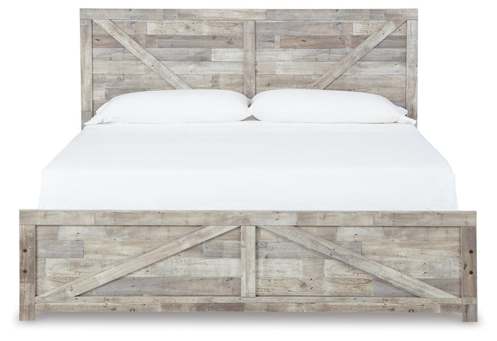 ASHLEY FURNITURE B3487B4 Hodanna King Crossbuck Panel Bed