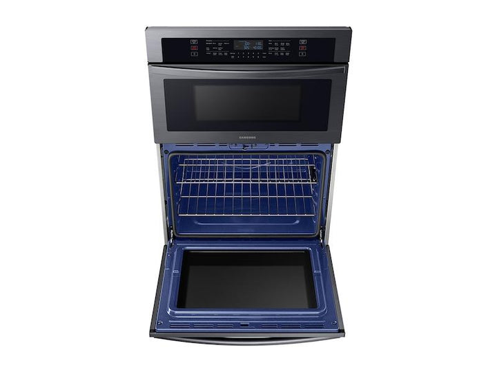 SAMSUNG NQ70T5511DG 30" Smart Microwave Combination Wall Oven in Black Stainless Steel