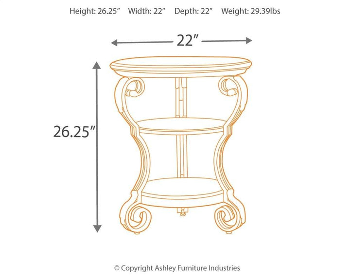 ASHLEY FURNITURE PKG008486 2 End Tables