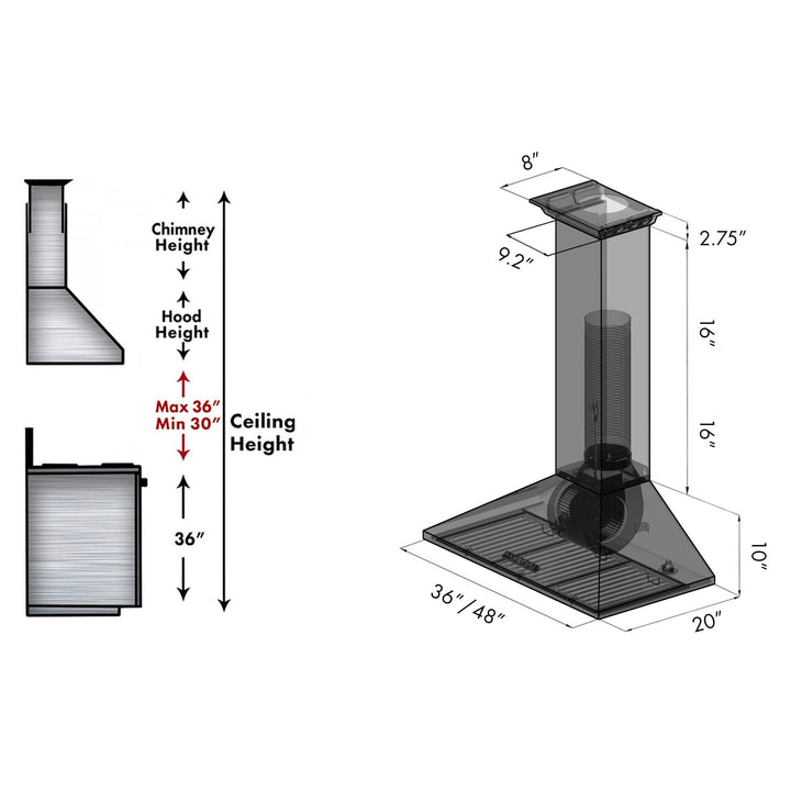 ZLINE KITCHEN AND BATH KL2CRNBT30 ZLINE Wall Mount Range Hood In Stainless Steel With Built-In CrownSound R Bluetooth Speakers Size: 30 inch