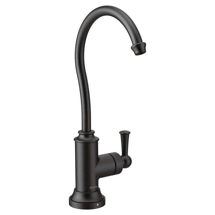 MOEN S5510BL Sip Traditional Matte black One-Handle High Arc Beverage Faucet