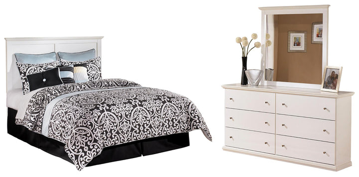 ASHLEY FURNITURE PKG002733 Queen/full Panel Headboard With Mirrored Dresser